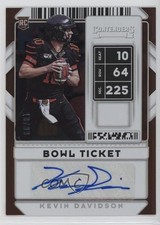 2020 Contenders Draft Picks College Bowl Ticket /99 Kevin Davidson #301 Auto he0