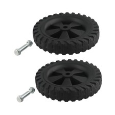 2 Pieces Air Compressor Casters Black Dia 6.42inch Air Compressor Wheels