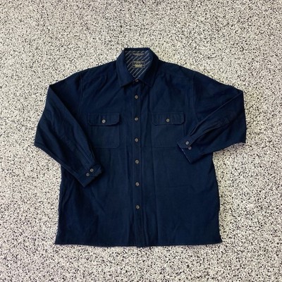Vintage Levis Shirt Mens XL Button Down Red Tab Double Pocket Casual 90s Heavy