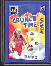 Kiki Iriafen 2025 Donruss WNBA Crunch Time Press Proof Blue