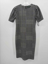 Ralph Lauren Gray Size Small Knee Length Short Sleeve Dress