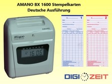 Stempelkarten für AMANO BX 1600 w  je Pack 100 Stück