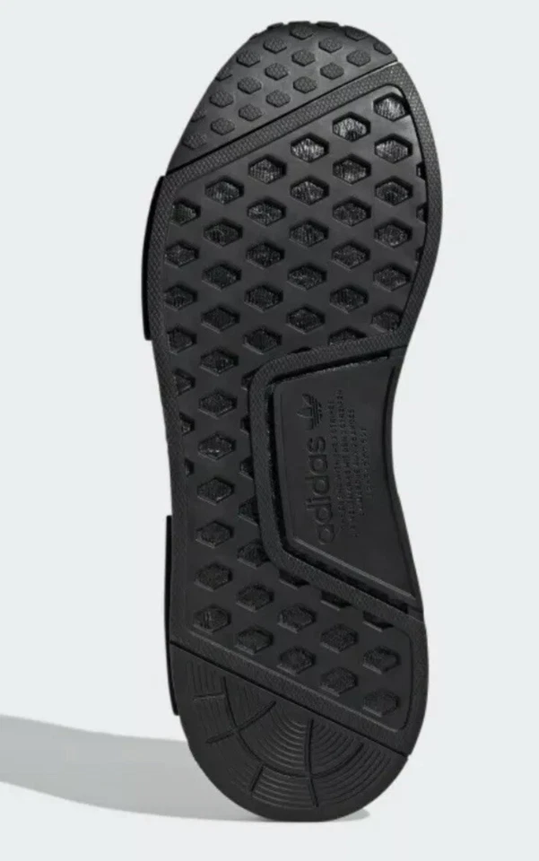 Adidas Originals NMD R1 Size 4/ Women's 5.5 Cloud Triple Black FW8777 Bin 14 - Image 3 of 3