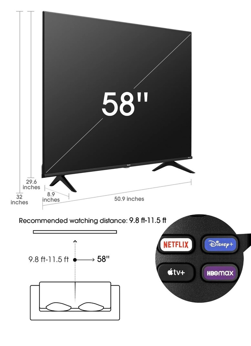 Hisense 58 2021年製　58S6E ハイセンス 液晶テレビ [ 58V型 / 4Kチューナー内蔵 ] 58S6E の通販