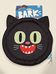Bark Box dog toy Black Catch Cat flying disc Halloween frisbee crinkle