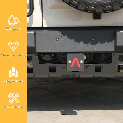 Steel Black Rear Bumper Tow Hook Cover Trailer Cap For Ineos Grenadier 2020+ - Picture 9 of 14