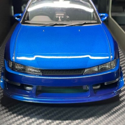 1/18 Ignition Model Nissan Silvia Vertex S14 Blue w/ Case 1/18 Ignition Model Nissan Silvia Vertex S14 Blue w/ Case