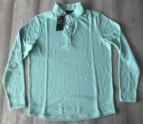 Under Armour Sweater Fleece Snap Mock Golf Pullover 1329832 361 Men's Large - 第 1/4 張圖片