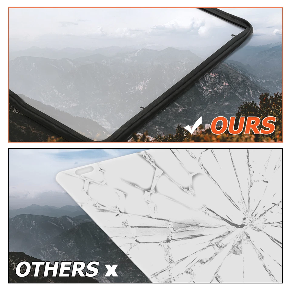 KOJEM Clear Full Front Full Windshield For Can am DEFENDER (2016+) HD5 HD8 HD10 - Image 3 of 4