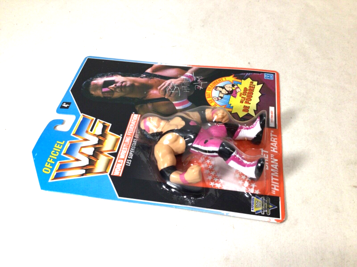 1992 Vintage Hasbro WWF Wrestling Bret Hitman Hart Figure 1992 Vintage Hasbro WWF Wrestling Bret Hitman Hart Figure