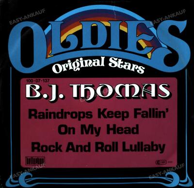 B.J. Thomas - Raindrops Keep Fallin' On My Head / Rock And Roll 7'' '