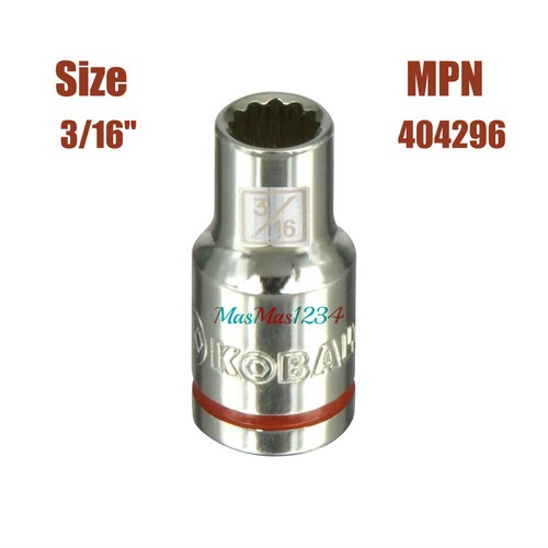 KOBALT 1/4" Drive Shallow Sockets - 12 Point - Chrome Vanadium Steel - Fast Ship - Picture 3 of 10