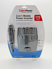Cyberpower CPS175SU DC 175W 2-in-1 Mobile Power Inverter 2 AC  1 USB Charger
