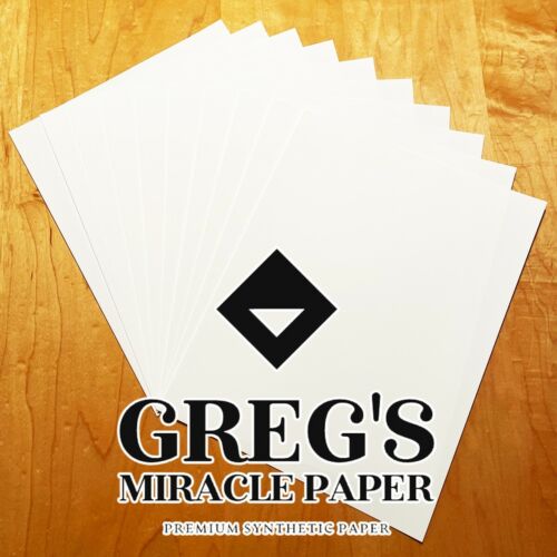Greg's Miracle Paper - 10 Blatt synthetisches Papier für Tintenstrahldruck 8,5x11 - Bild 2 von 6