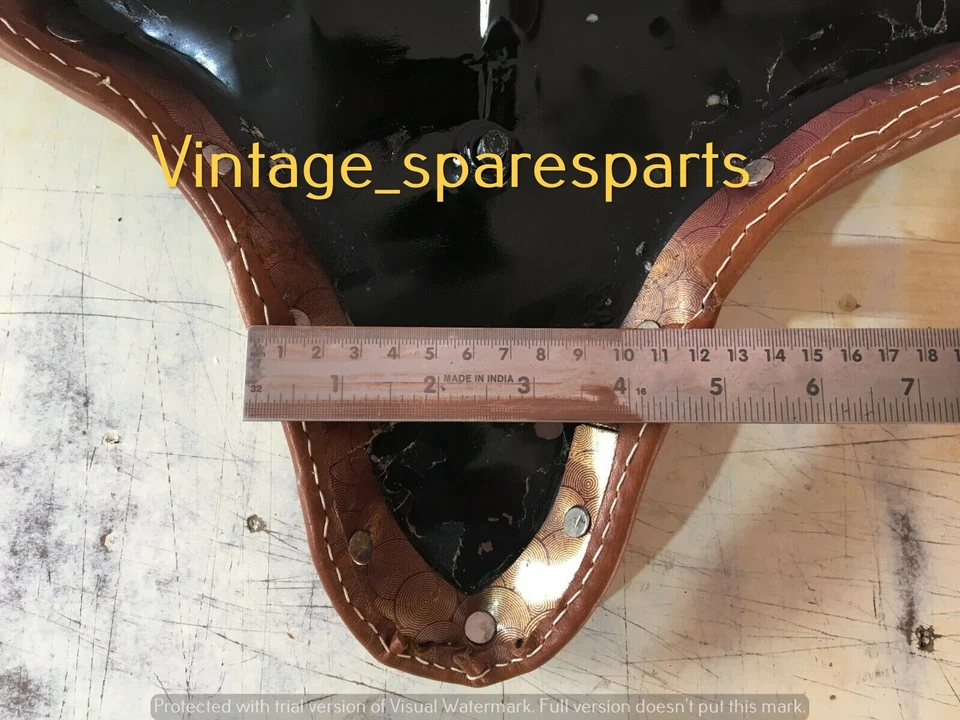 POUR HARLEY WLA WLC VL UL EL WL KNUCKLEHEAD SIÈGE SOLO TÊTE PLATE MARRON - Photo 3/4