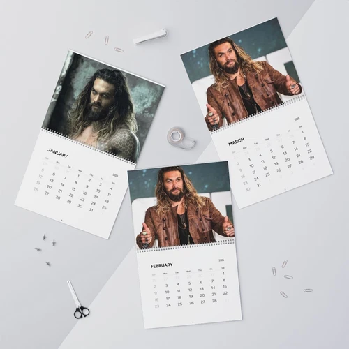 Jason Momoa 2025 Wall Calendar