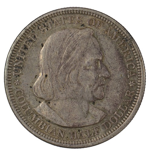 1892 Columbian Expo Silver Commemorative Half Dollar ~ AU