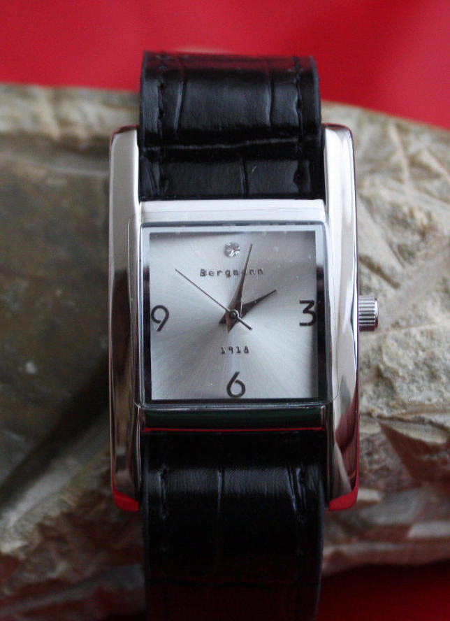 Schwarzes Zifferblatt Cor Bergmann Uhr Bergmann-watch Cor Black