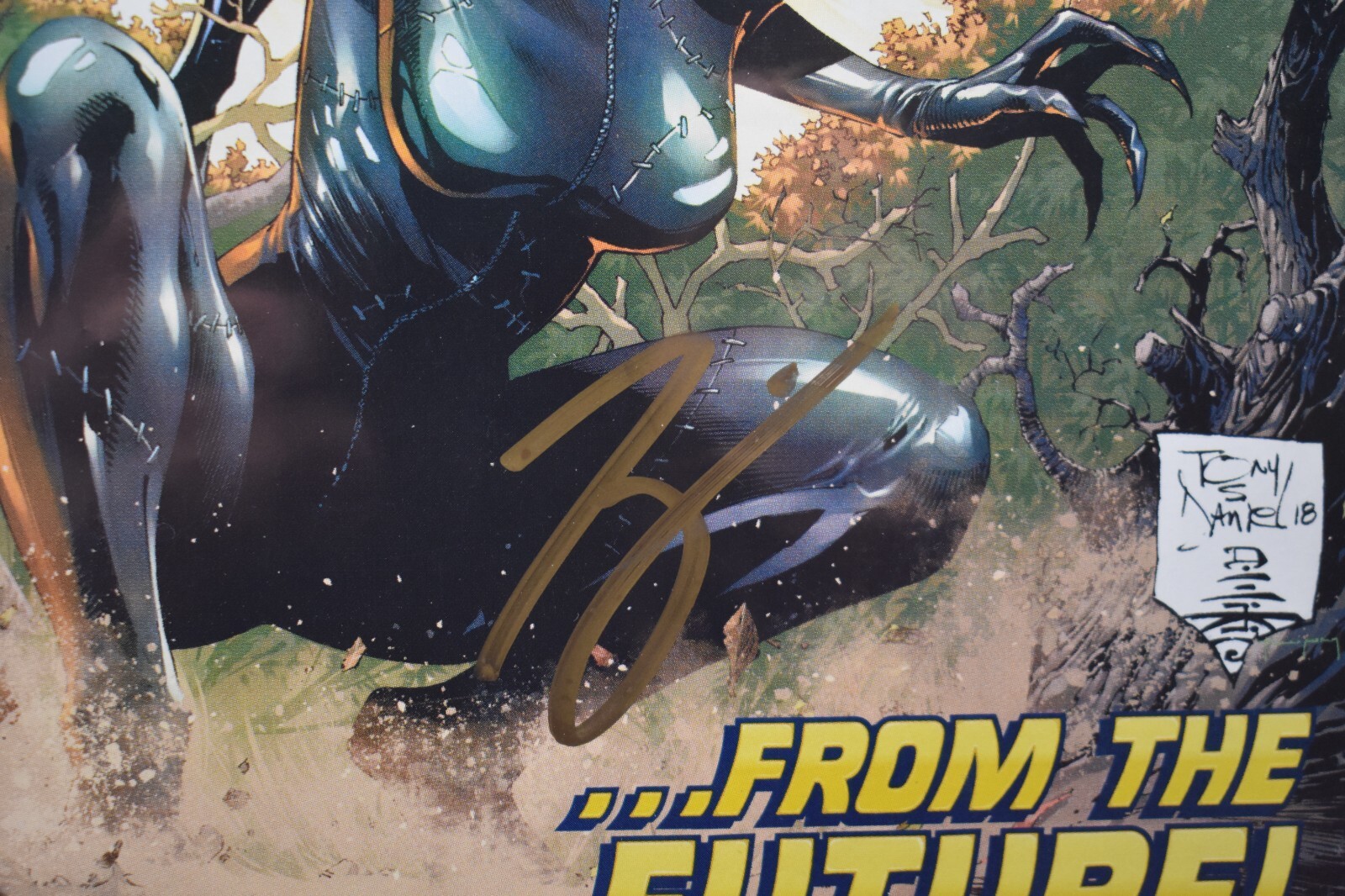 Batman #46 Cover A DC 2018 Signed by Tom King & Tony S Daniel Booster Gold 9.0