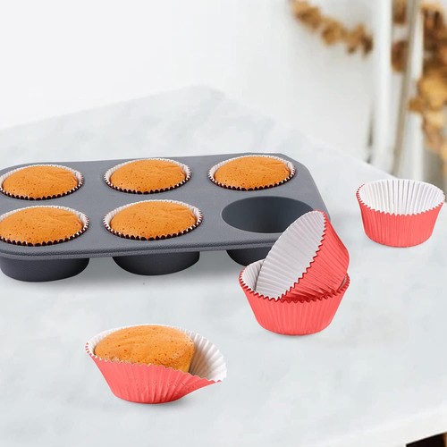100 Rose Gold Foil Muffin Cupcake Liners Standard Size Baking Cups Party Decor - Picture 6 of 8