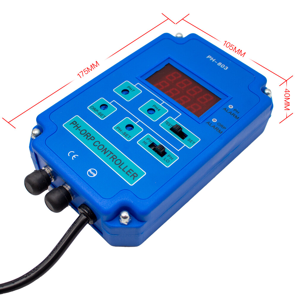 2 in 1 Digital High Precision PH Redox Controller Monitor Online PH ORP Tester