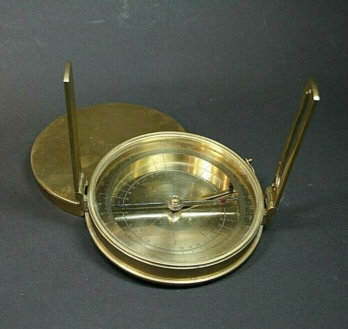 alter Kompass englischer Peilkompass Instrument - Bild 1 von 6