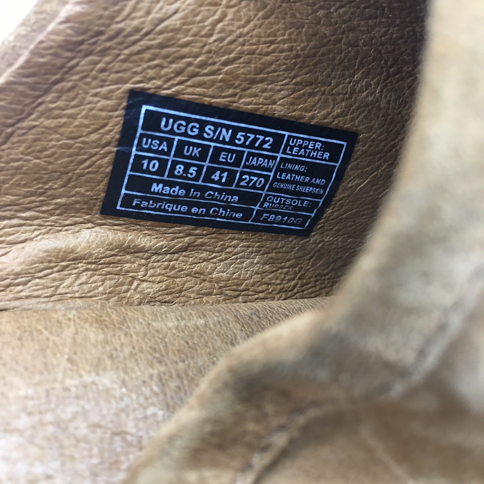 UGG Abbie Chestnut Nubuck Leather 