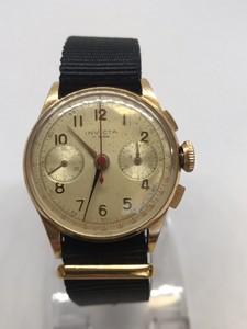Vintage Invicta 2 Register 17j Chronograph Watch Is Running Ebay