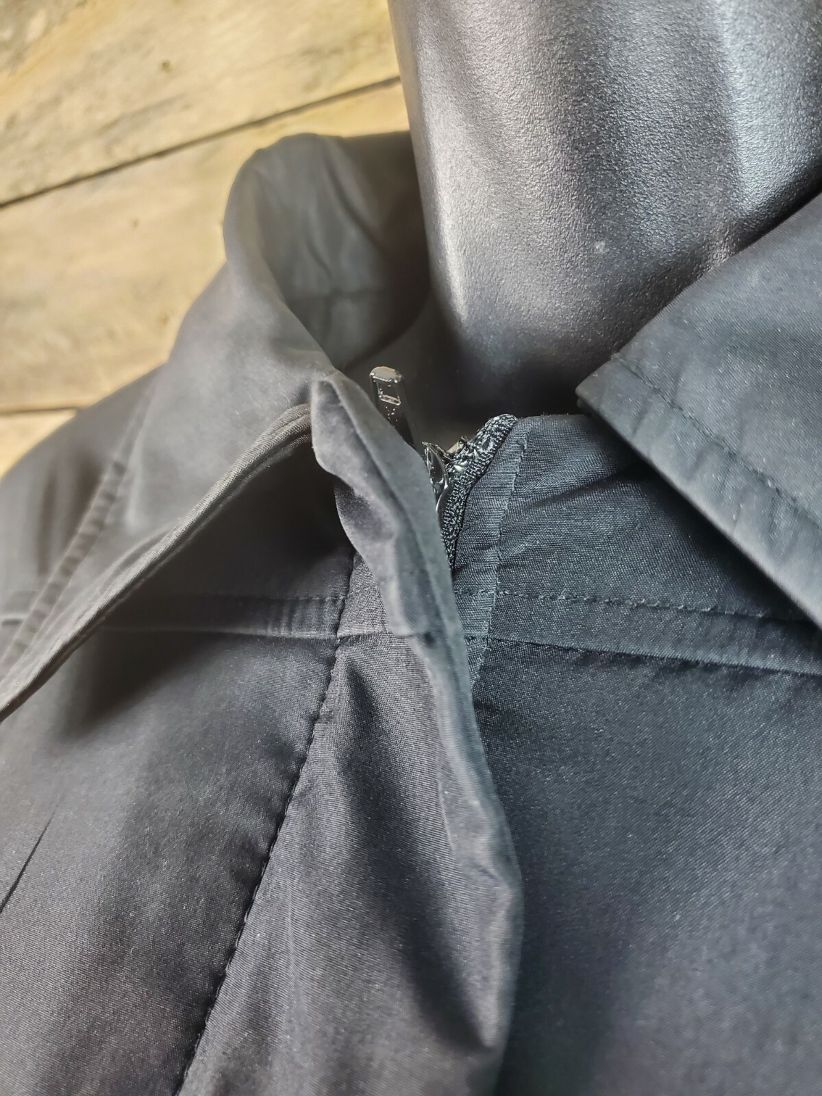 Express Worldwide Jacket Black Polyester Small Ch… - image 4