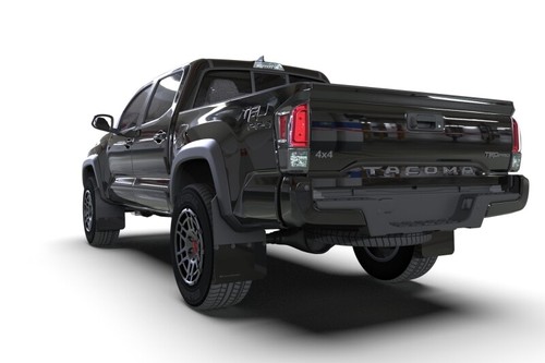 Armadura de rally para Toyota Tacoma 16-22 guardabarros negro con logotipo negro metálico - Imagen 2 de 7