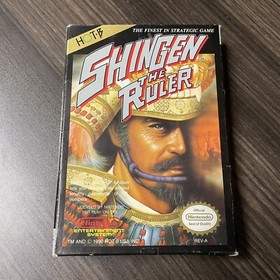 Shingen the Ruler Nintendo NES CB Game Cartridge + Box -- Tested + Working