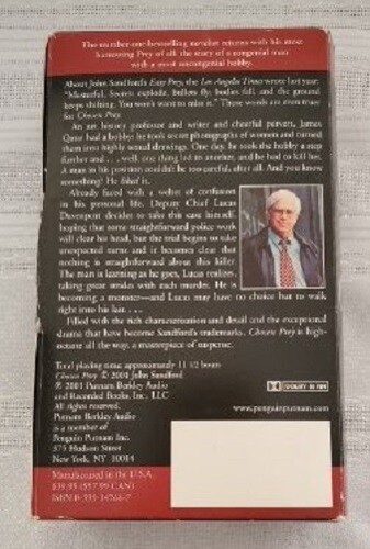 John Sandford Chosen Prey Cassette tape Audio book Used Unabridged Choose one - Imagen 3 de 7
