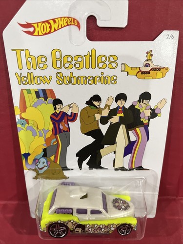 Hot Wheels 2017 The Beatles Yellow Submarine White Cockney Cab II #2/6 - Picture 2 of 6