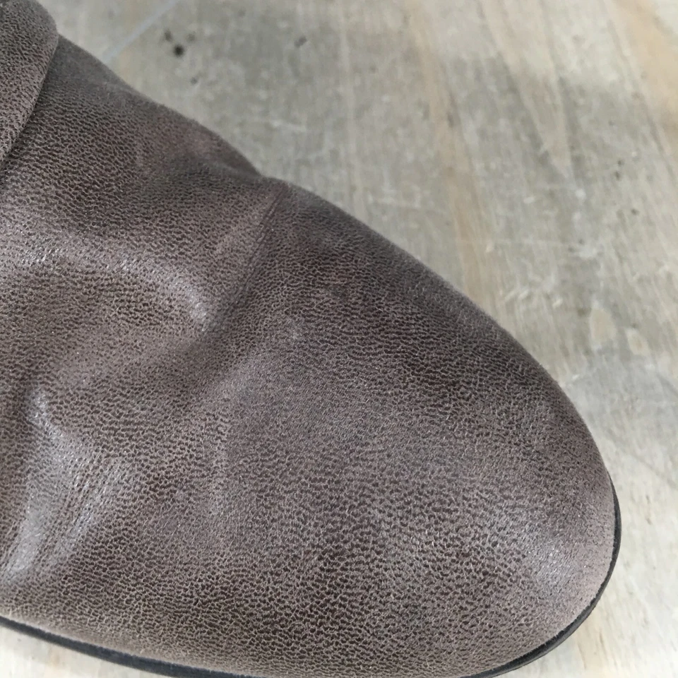 Botas Baretraps para mujer 7 M Grove altas hasta la rodilla tacones de bloque marrón imitación cuero Foto 2 de 4