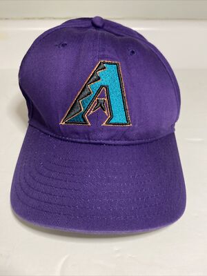 Vintage Arizona Diamondbacks Snapback Hat Purple Nice Outdoor Cap MLB 90 s
