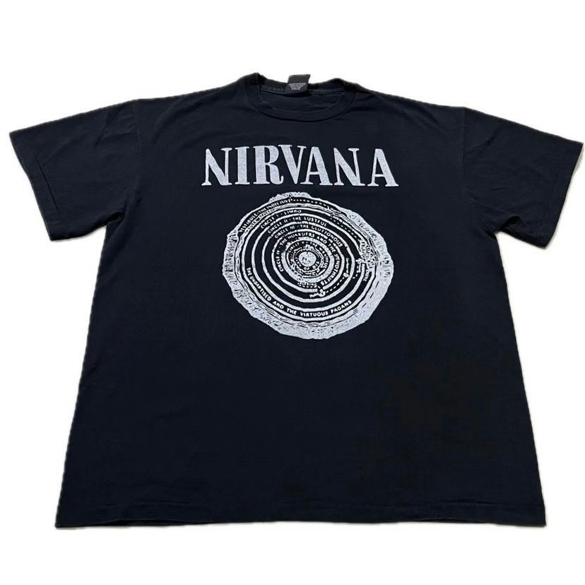 Nirvana Sub Pop Size XL Vintage 90s Band Black Single stitch T-shirt