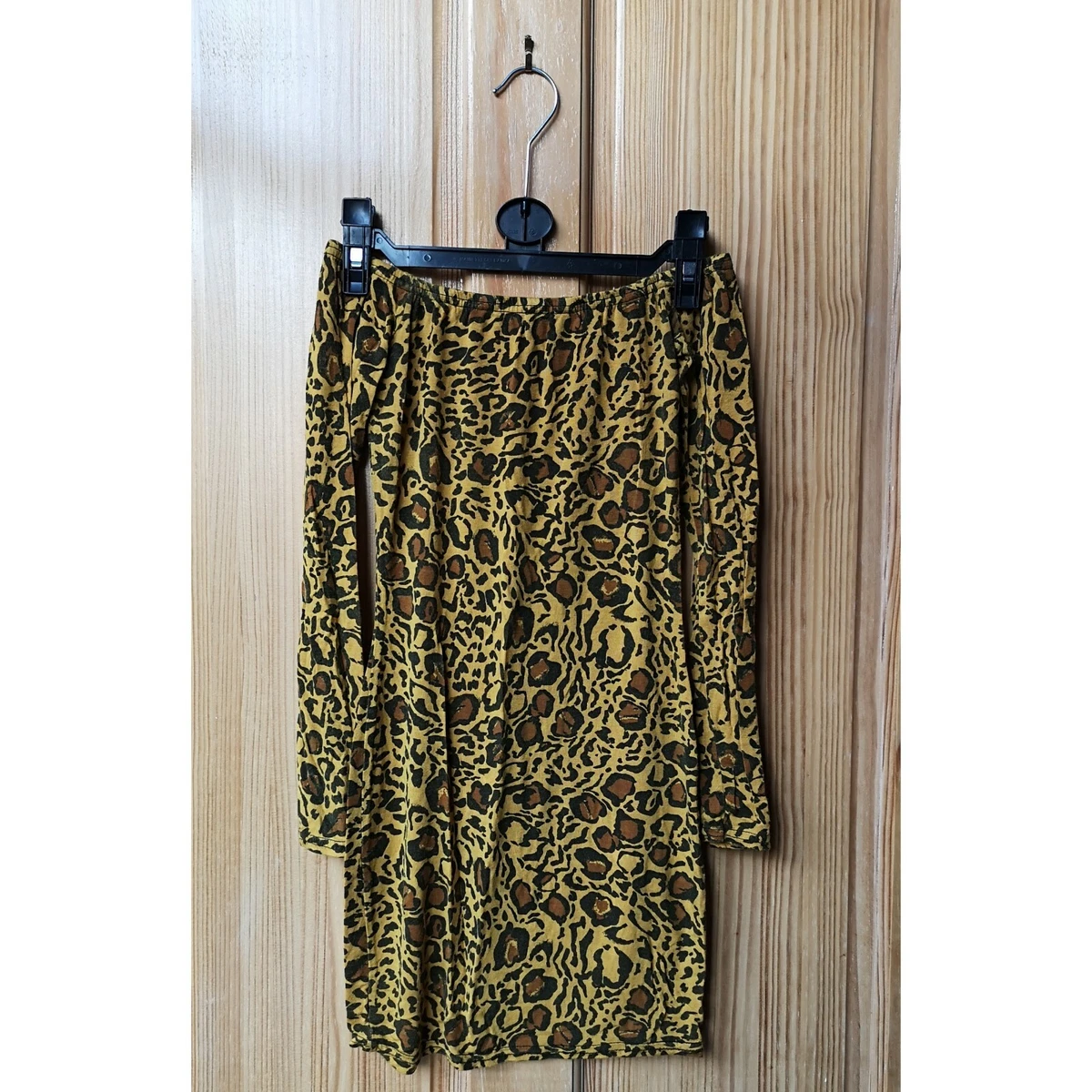 PLT Leopard print bodycon dress size 4 eBay