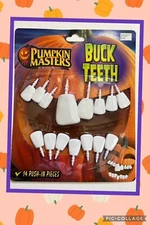 Pumpkin Buck Teeth 14 Push in Pieces White  Pumpkin Masters NIP