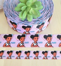 7/8, 1.5  3" 1 YD Gracie's Corner Grosgrain Ribbon Gracie Character Ribbon