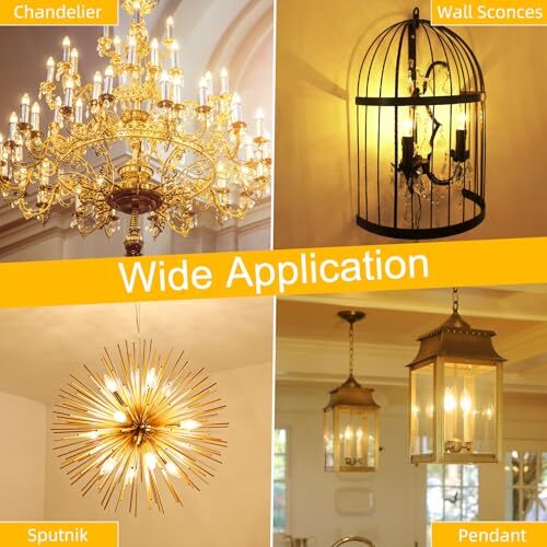 Candelabra Light Bulbs 40 watt, E12 LED Bulb Dimmable Chandelier Light Bulbs, - Picture 8 of 8