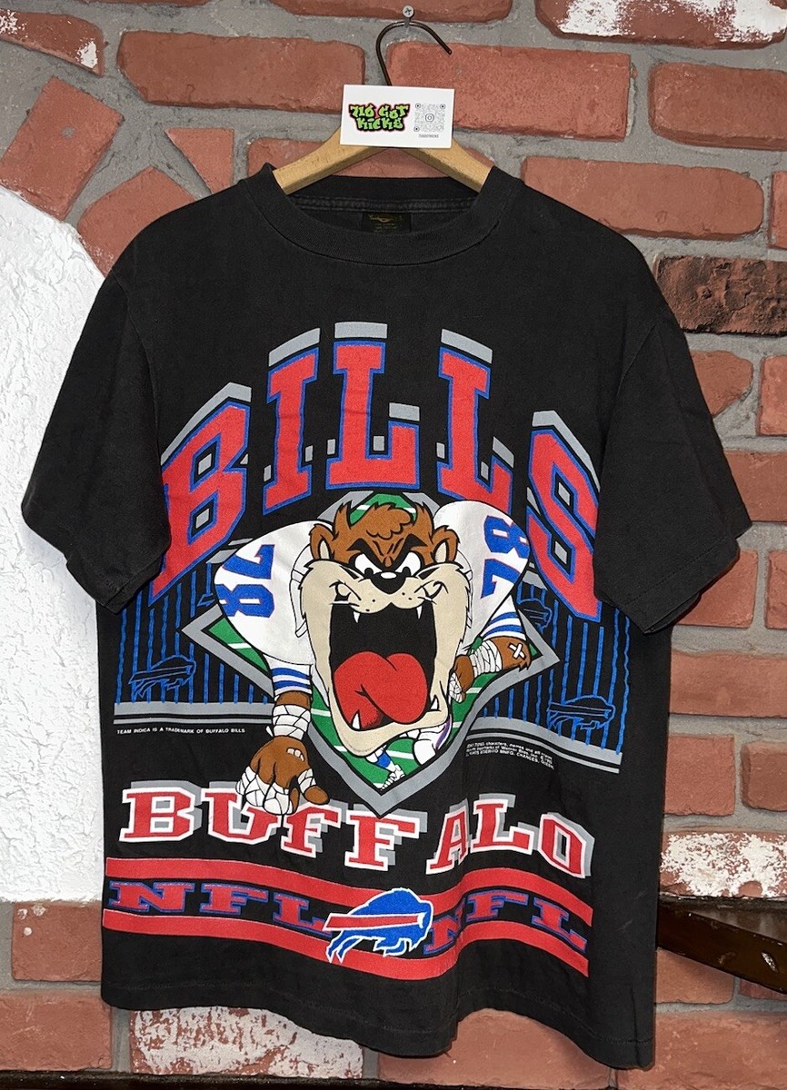 Vintage 1992 Buffalo Bills Looney Tunes Taz T-Shirt Single