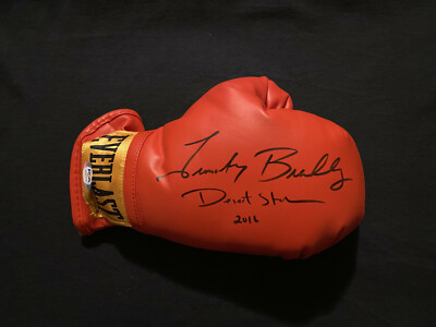 TIMOTHY BRADLEY Autographed Autograph Auto Signed Boxing Glove PROOF PSA/DNA