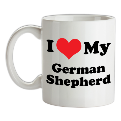 I Love Mon Berger Allemand Tasse - Chien - Chiot - Canine - Animal - - Alsacien - Picture 1 of 3