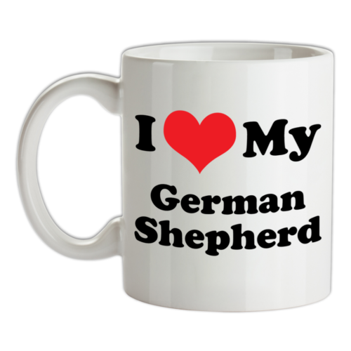 I Love Mon Berger Allemand Tasse - Chien - Chiot - Canine - Animal - - Alsacien - Zdjęcie 1 z 3