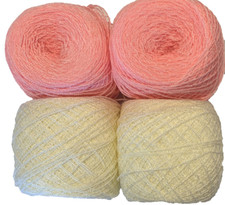 Crystal Lace Yarn. Colors: 03/19. Acrylic/Rayon, 900 yards each. 1 lot of 4