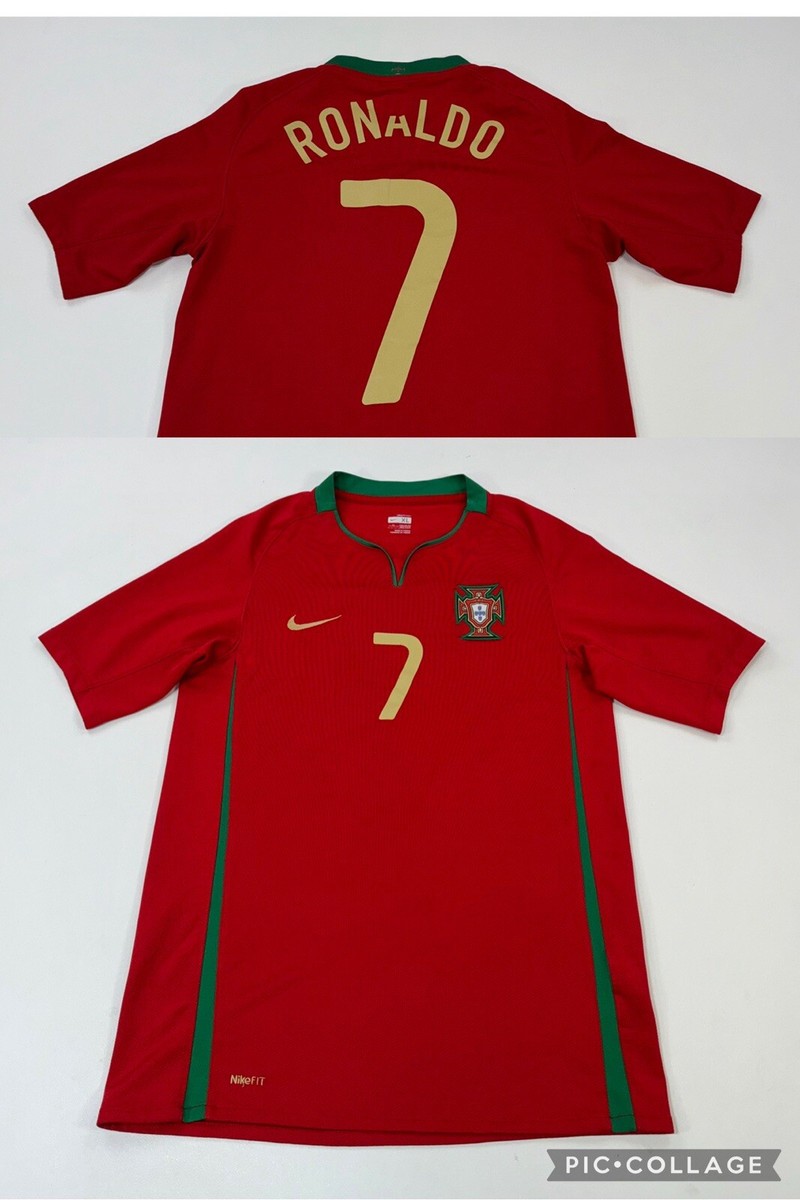 【限定】2008/09 NIKE ポルトガル代表 シリアル入り ユニフォーム L VTG PORTUGAL 2008 2009 NIKE HOME FOOTBALL SOCCER SHIRT JERSEY
