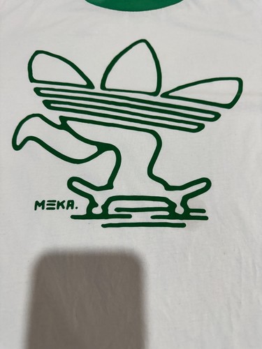 Adidas Meka Skateboarding T-Shirt, Trefoil Skateboarding Graphic, Medium. - Picture 2 of 6