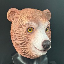 New Masquerade Halloween Latex Fancy Animal Bear Mask Carnival Party Cosplay
