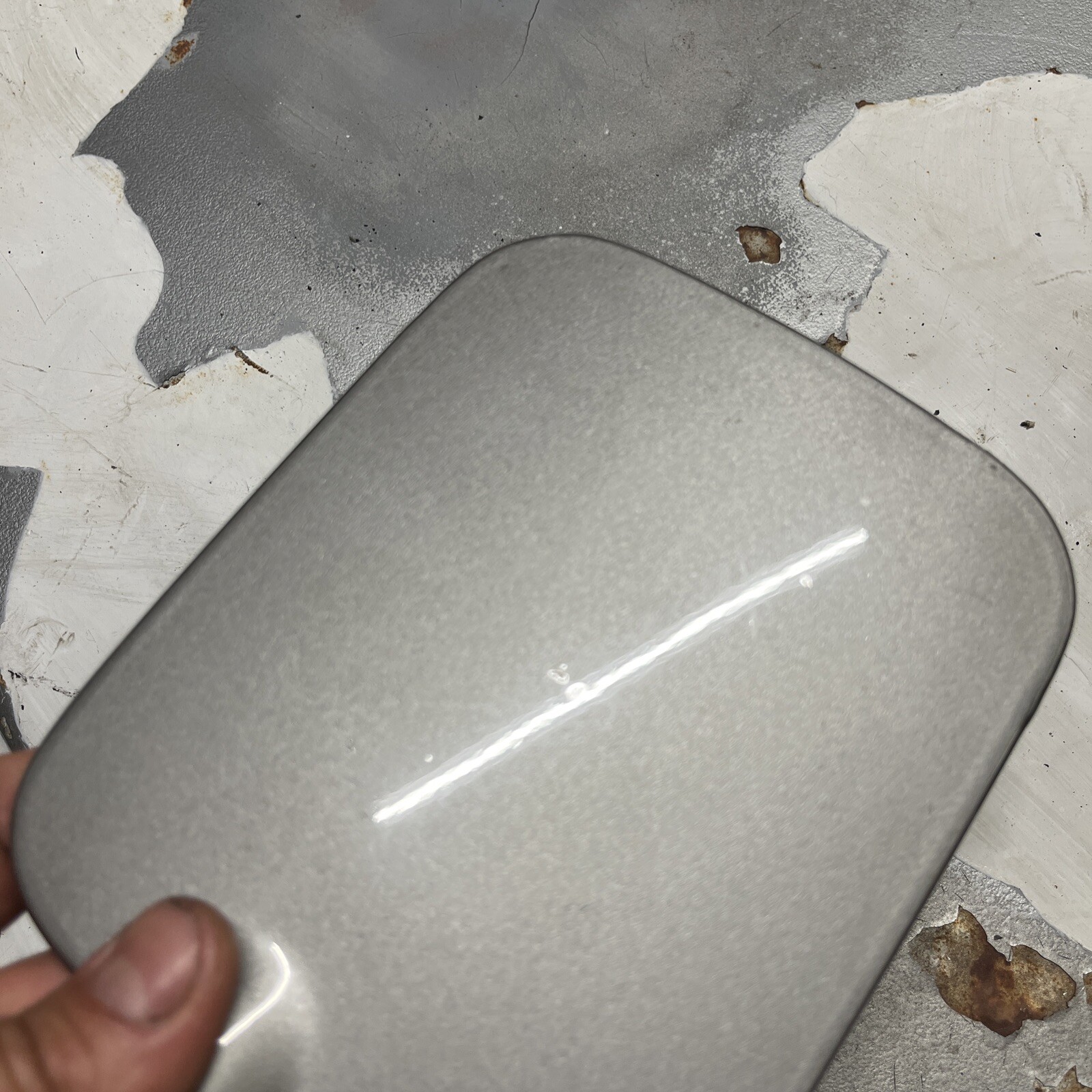 OEM BMW E30 3Seriee Fuel Tank Door Lid Cover Lachssilber Silver eBay