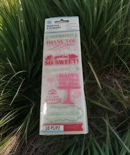 NIP 10 Martha Stewart Clear Stamps Scrapbooking Crafts-Birthday-Thanks-So Sweet